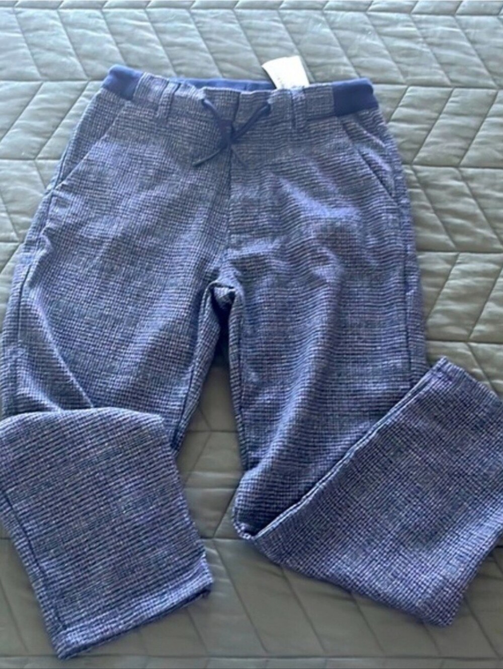 Girls' Zara Grey Blue Trousers, size 9